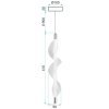 CEILING LAMP CHANDELIER TOOLIGHT LED G008-1CP WHITE GOLD