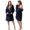 Bathrobe Jordan Navy-Grey M