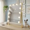 Mirror Rea Style Led Gold