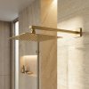 Rea Square Shower Arm Js-9022bg 40cm Brush Gold