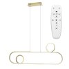 Pendant LED Lamp TOOLIGHT APP809-CP Gold + remote control 1-light point 40W 34,5x90x106cm