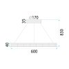 CEILING LAMP CHANDELIER TOOLIGHT LED APP1512-CP BLACK