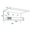 Paper Holder Rea 6613 Modern Brush Gold