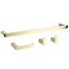 BATHROOM HOOK SET REA MATI GOLD 4 PIECES