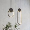 Pendant LED Lamp TOOLIGHT APP851-CP Black Metal Plastic 24W