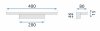 Bathroom Wall LED Light TOOLIGHT APP836-1W Gold 40cm 8W