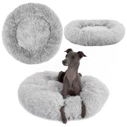 PET BED TUTUMI DONUT PJ-013 80CM LIGHT GREY
