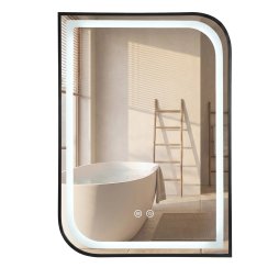 Mirror Rea Zone 80X60 Led Black