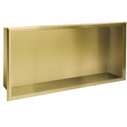 Built-in Stainless Steel Bathroom Shelf 30X60 Brushed Gold