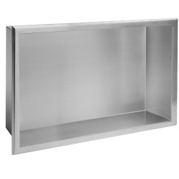 Built-in Stainless Steel Bathroom Shelf 30X45 Brushed Steel