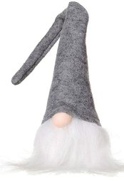 Christmas Gnome LED YX039 40cm Grey