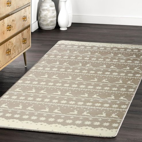 PLUSH CARPET CLOVER BERGEN BEIGE 1.20*1.70