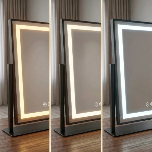 Mirror Rea Lumi 30X40 Led Black