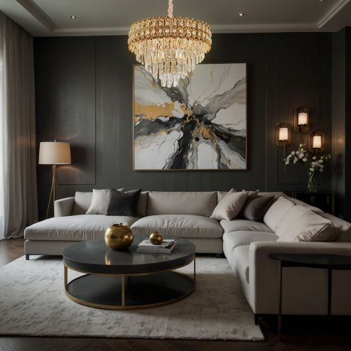 CEILING LAMP CHANDELIER TOOLIGHT G058-CP GOLD