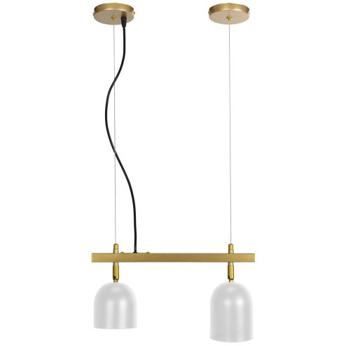 Pendant Lamp TOOLIGHT APP1032-2CP Gold White 2-light points E27 38x10x20-110cm