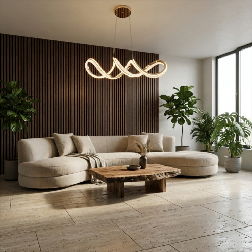 CEILING LAMP CHANDELIER REA G154-CP ZŁOTA GOLD