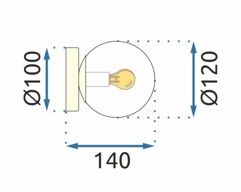 Wall lamp APP1250-1W Gold