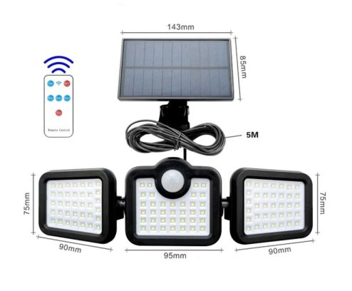 Solar LED lamp Garden TUTUMI P60182 Motion sensor