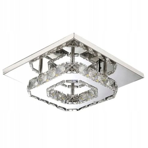 Ceiling LED Lamp Chandelier TOOLIGHT APP406-C Mirror Metal Cristal Square