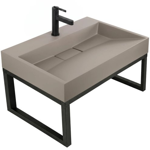 Rea Conglomerate Washbasin Goya Beige 70X46X14Cm