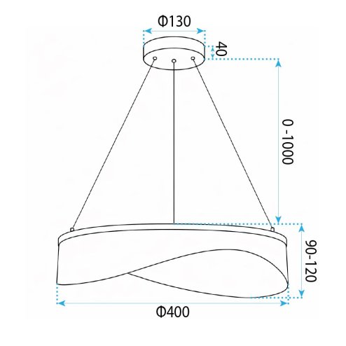 CEILING LAMP CHANDELIER REA G144-CP GOLD GOLD 40CM