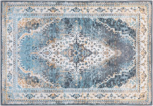 PLUSH DESIGN 2 1.60*2.30 BLUE
