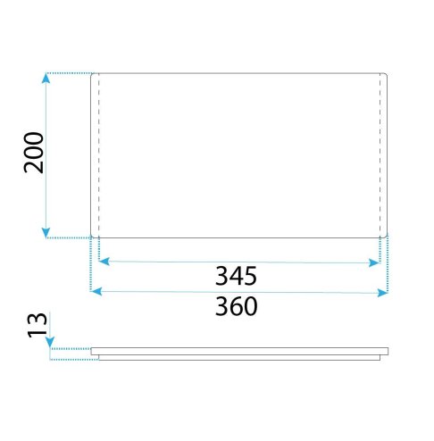 Kitchen Sink Cutting Board Rea P14489 Brown