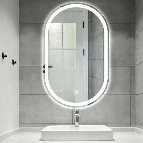 Bathroom LED Mirror REA P10408 80x60cm