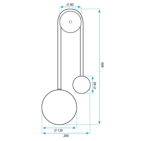 Wall LED Light Toolight APP1474-W 5W gold