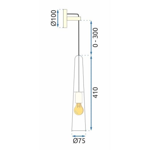 Wall Light Toolight APP896-1W E27 gold