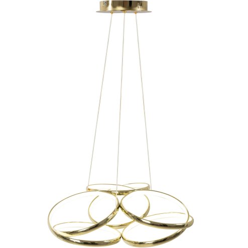 Pendant LED Lamp TOOLIGHT APP794-CP Modern Gold + remote control 3-light points 70W 54x54x26-89cm