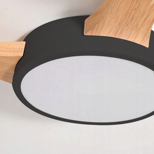 Ceiling LED Lamp Chandelier TOOLIGHT APP526-5C Black + Remote Control 5-light points 5 x 12W 35x95Cm
