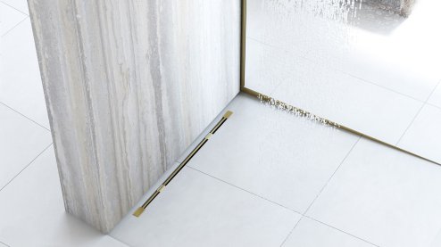 Linear drainage Rea Neo Ultra Slim Mirror Gold Pro 70