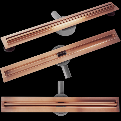 LINEAR DRAINAGE REA NEOX SLIM PRO 1000 BRUSH COPPER