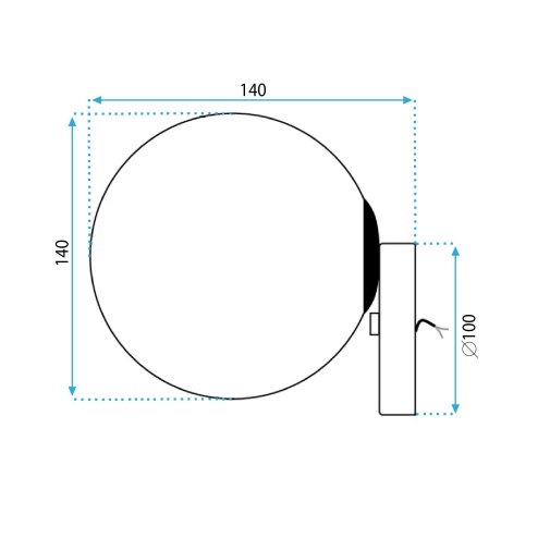 Wall Light Toolight APP950-1W E27 gold