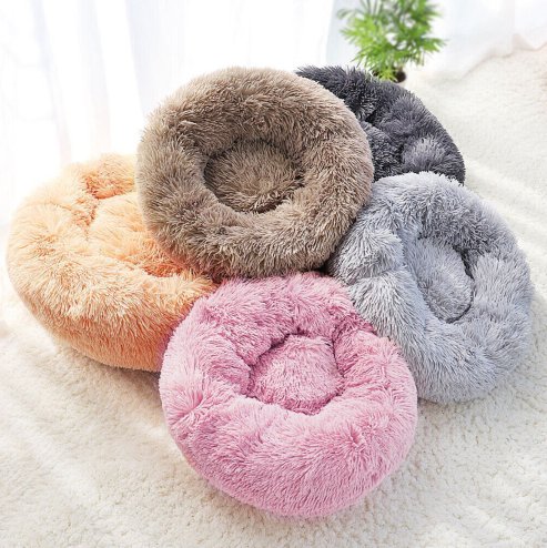 PET BED TUTUMI DONUT PJ-014 100CM LIGHT GREY