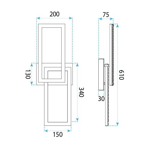 Ceiling Lamp Toolight G155-C Black