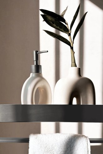 BATHROOM SHELF REA SF01-450 45CM BRUSH STEEL