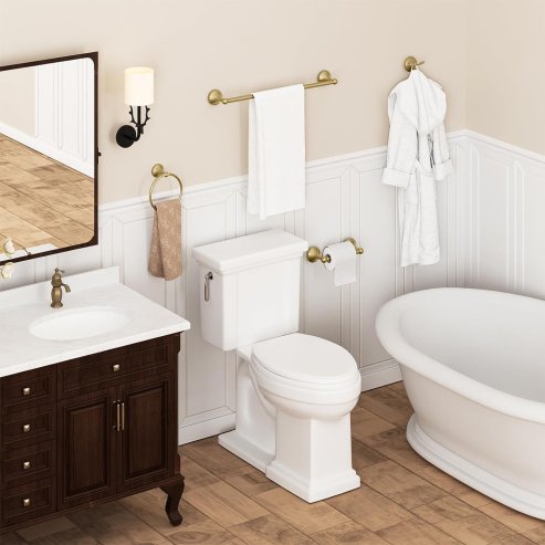 Bathroom hanger Brush Gold 332870