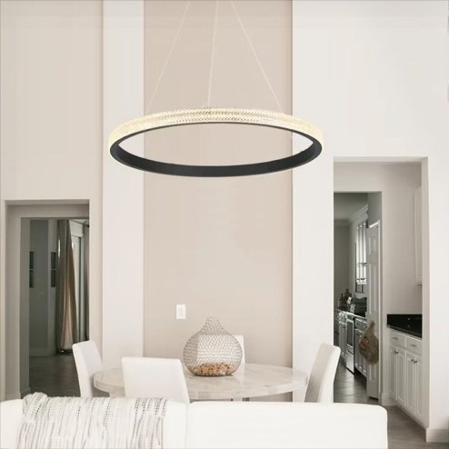 CEILING LAMP CHANDELIER TOOLIGHT LED APP1512-CP BLACK