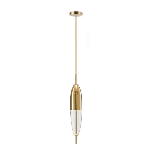 Pendant LED Lamp TOOLIGHT APP549-1CP Glass Metal Gold 1-light point 9x9x60-140cm