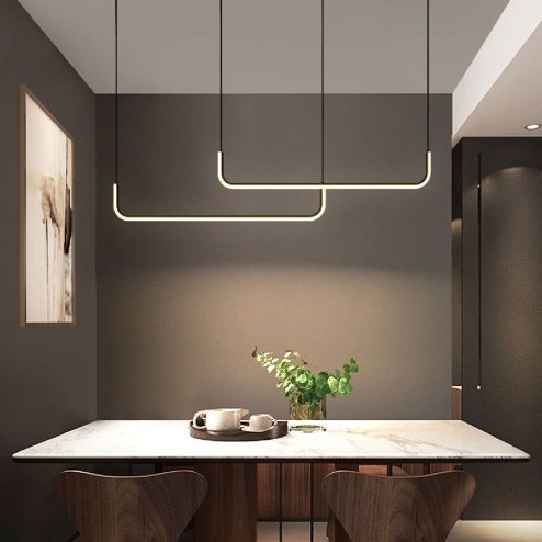 Pendant LED Lamp TOOLIGHT APP980-1CP Black 1-light point 40W 40x90x11cm