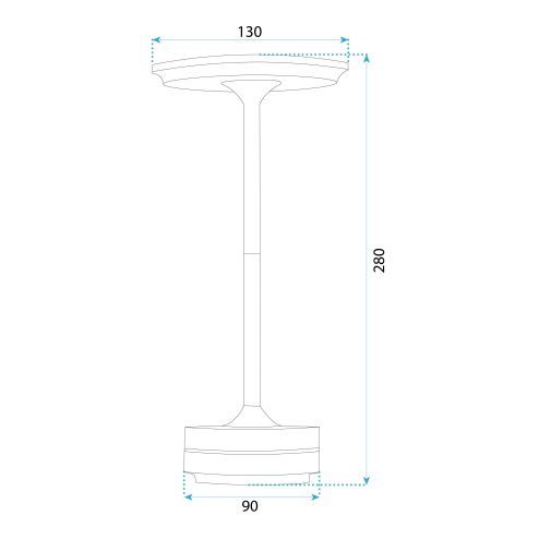 Bedside lamp APP1373-T grey