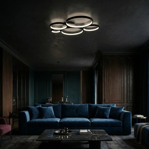 Ceiling Lamp Toolight App1911-C Black Led Black