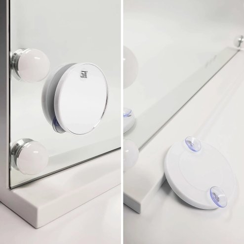MIRROR REA HOLLYWOOD WHITE 50CM LED