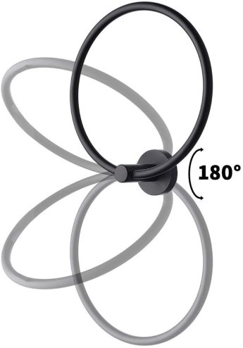 Bathroom hanger REA Black MIST 05