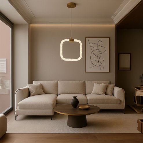 LED PENDANT LAMP TOOLIGHT LHJ056-CP1 20 WHITE, GOLD