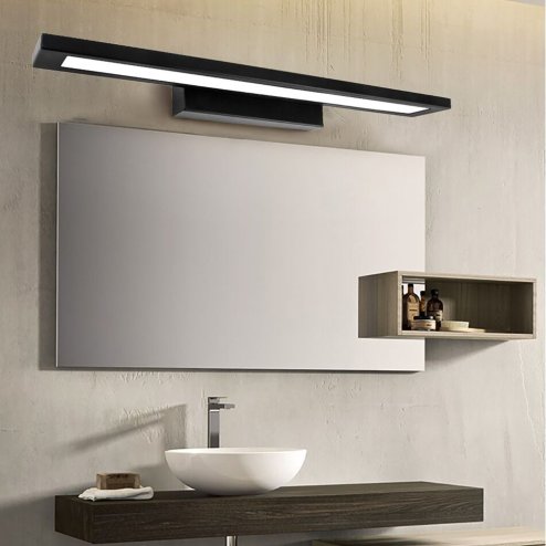 Bathroom Wall LED Light TOOLIGHT APP840-1W FLAT Black 60cm