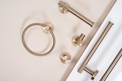 TOILET PAPER HOLDER REA 6611 MODERN BRUSH GOLD