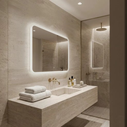 MIRROR REA TOP-3 80X60 TRANSPARENT 80X60 LED
